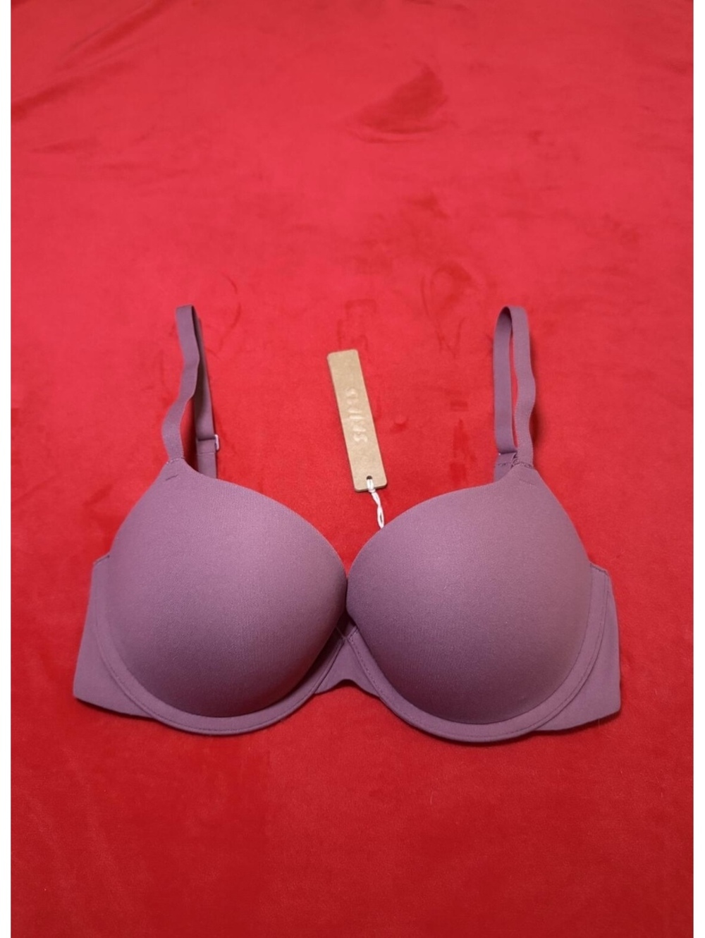 Skims Fits Everybody TShirt Bra Color Beet Size 32A